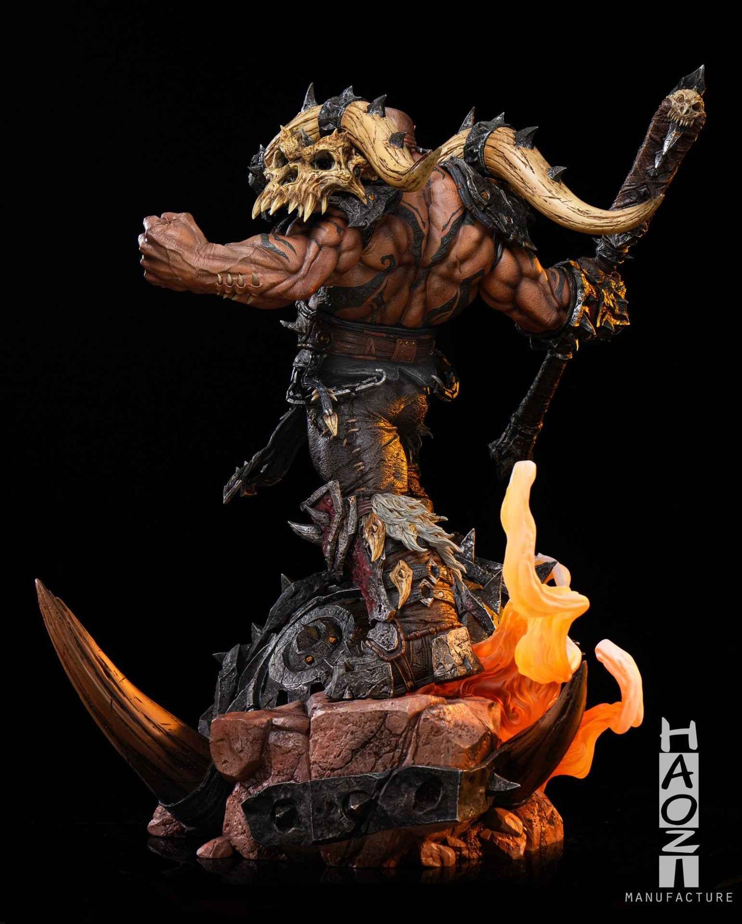 World of Warcraft HAOZI Studio Garrosh Hellscream Resin Statue