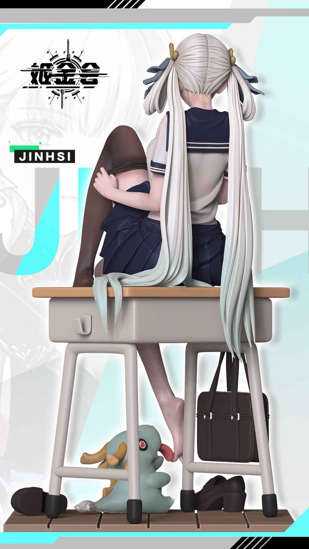 Wuthering Waves ~ Ji Jin Hui Studio ~ College Style Lady Jinhsi ~ Resin Statue - Santoryu Resins Collectors