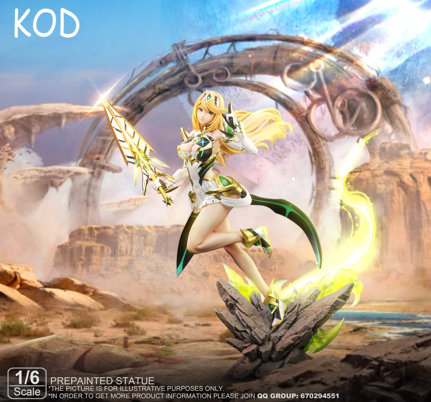 Xenoblade Chronicles Kod Studio Mythra Light Mech Resin Statue