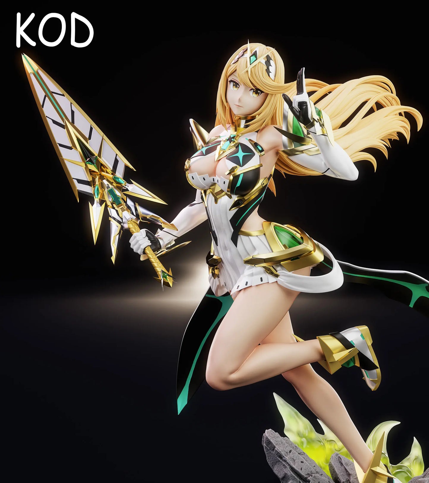 Xenoblade Chronicles Kod Studio Mythra Light Mech Resin Statue