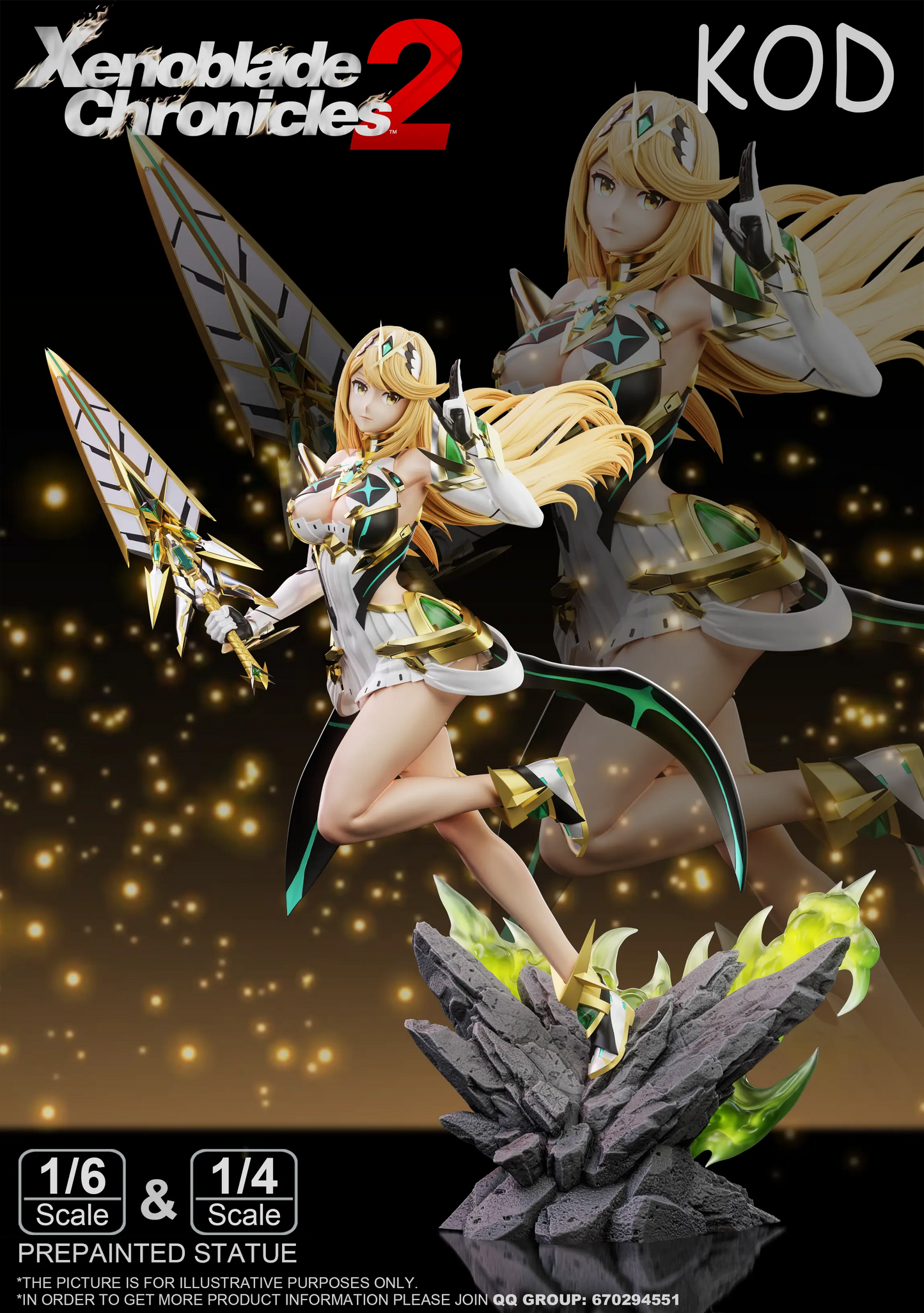 Xenoblade Chronicles Kod Studio Mythra Light Mech Resin Statue