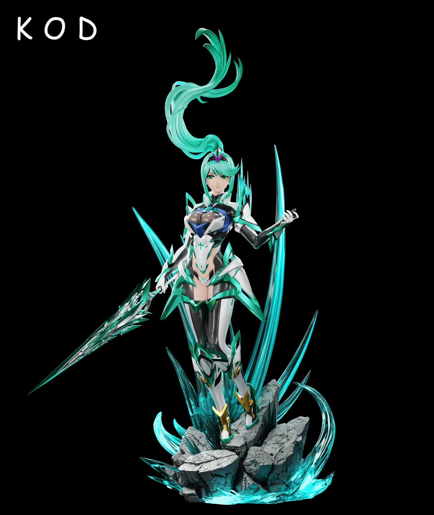 Xenoblade Chronicles Kod Studio Pneuma Light Mech Resin Statue
