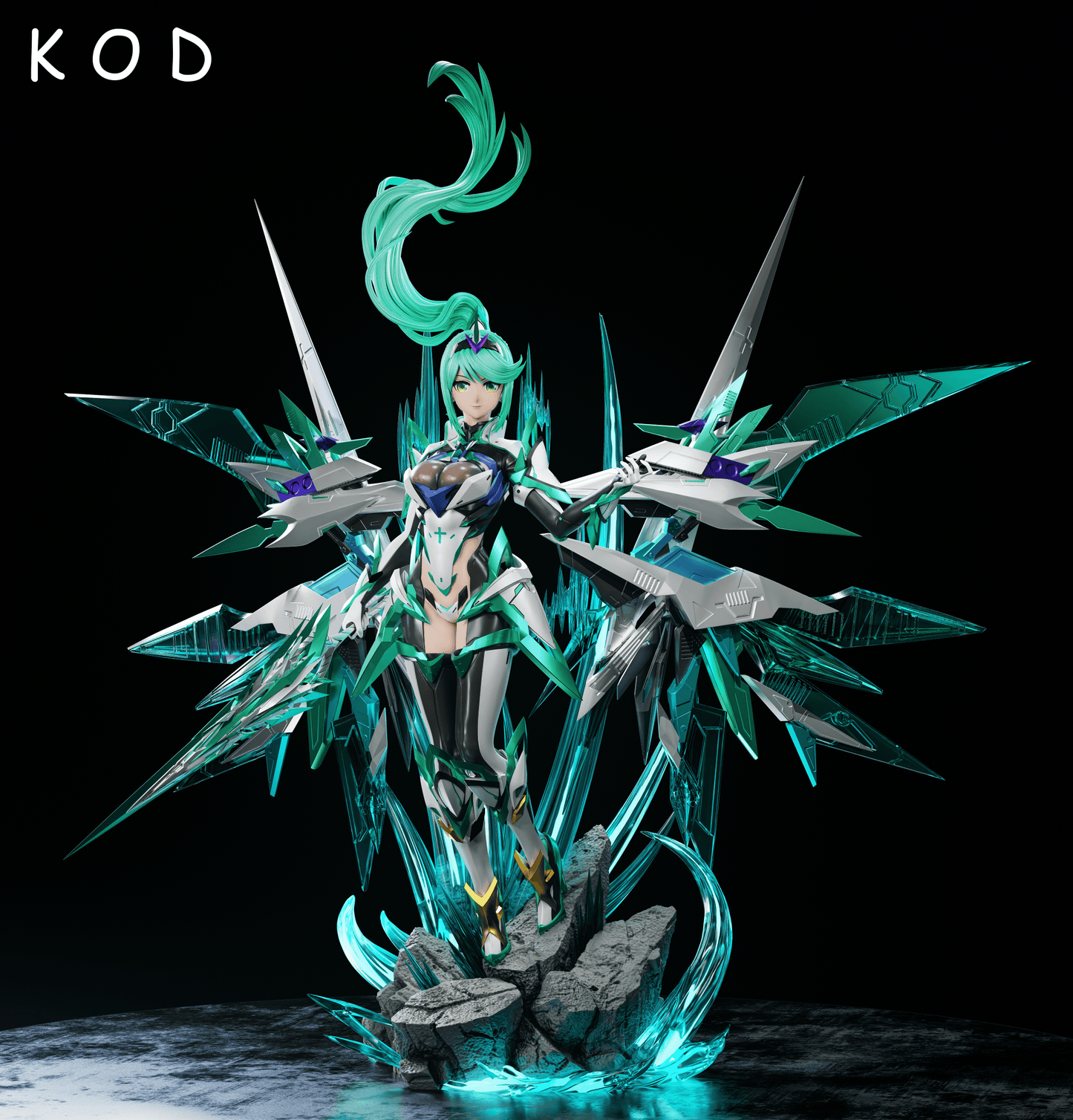 Xenoblade Chronicles Kod Studio Pneuma Light Mech Resin Statue