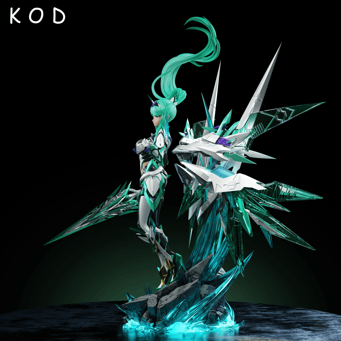 Xenoblade Chronicles Kod Studio Pneuma Light Mech Resin Statue