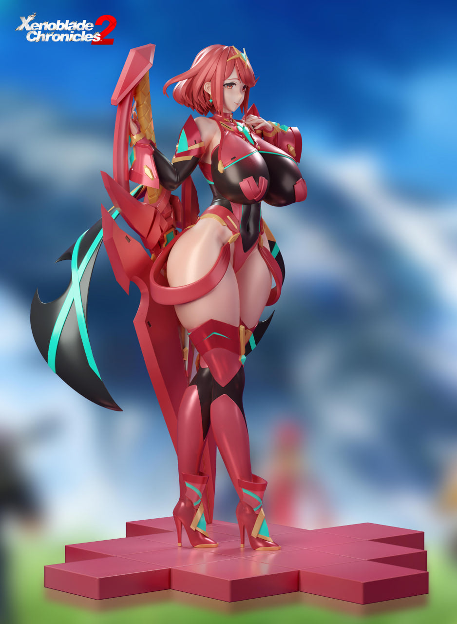 Xenoblade Chronicles BGA Studio Mythra & Pyra Resin Statue