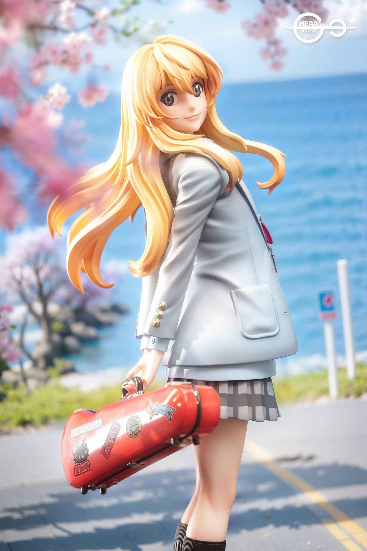 Your Lie in April ~ HeRa Studio ~ Kaori Miyazono "Shigatsu wa kimi no uso" ~ Resin Statue - Santoryu Resins Collectors