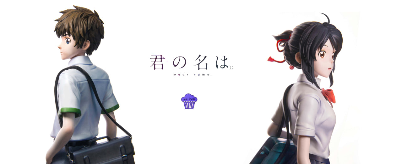 Your Name Cake Studio Taki Tachibana & Mitsuha Miyamizu Resin Statue