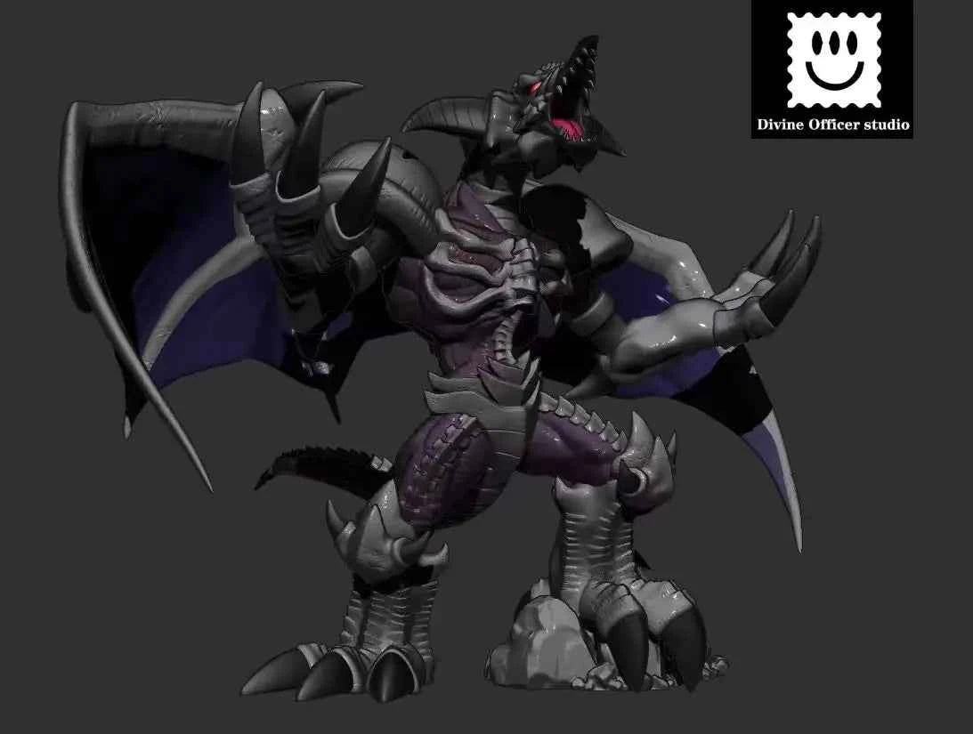 Yu-Gi-Oh Divine Officer Studio Black Skull Dragon Resin Statue