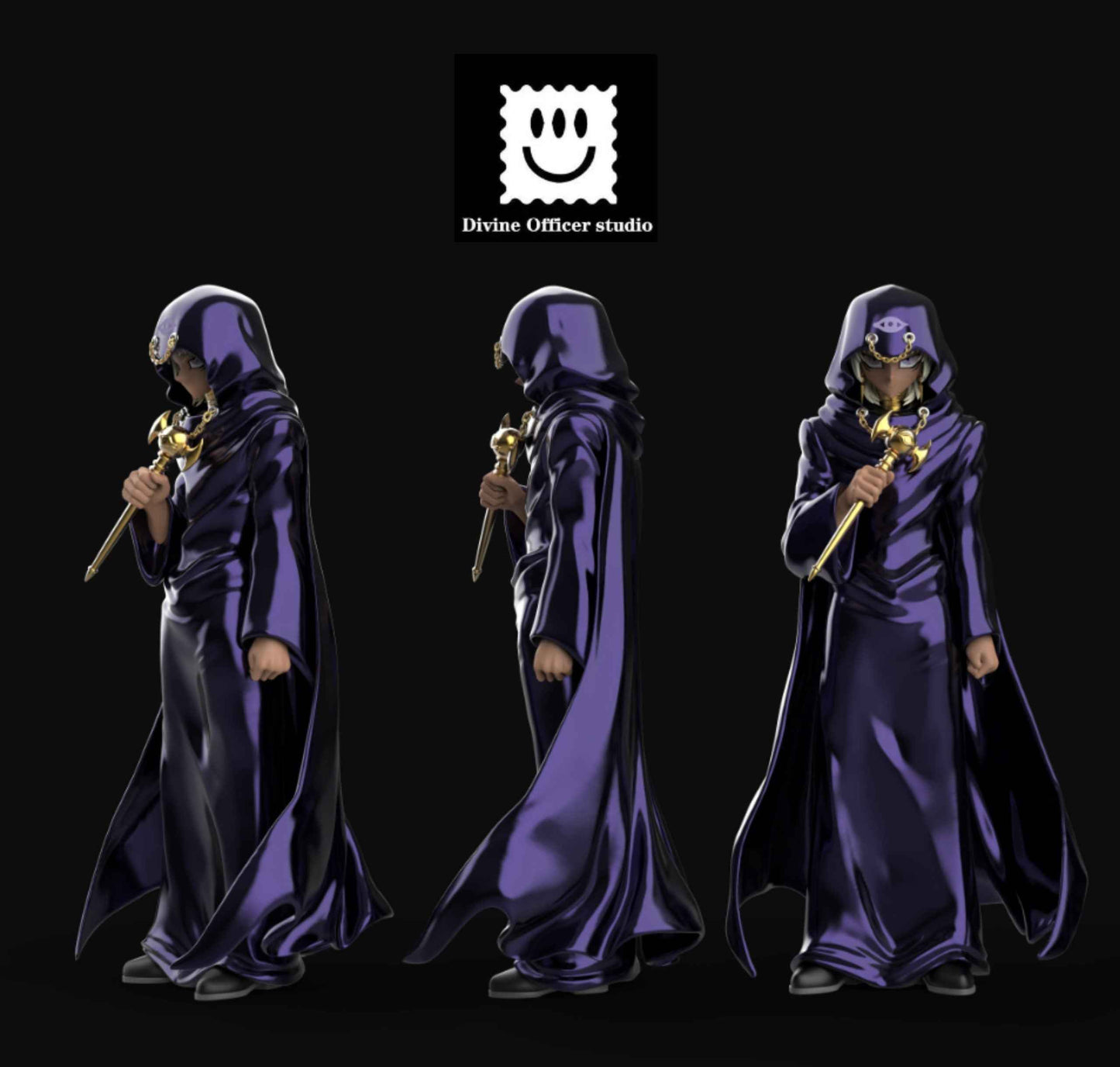 Yu-Gi-Oh Divine Officer Studio Cloaked Marik Ishtar Resin Statue