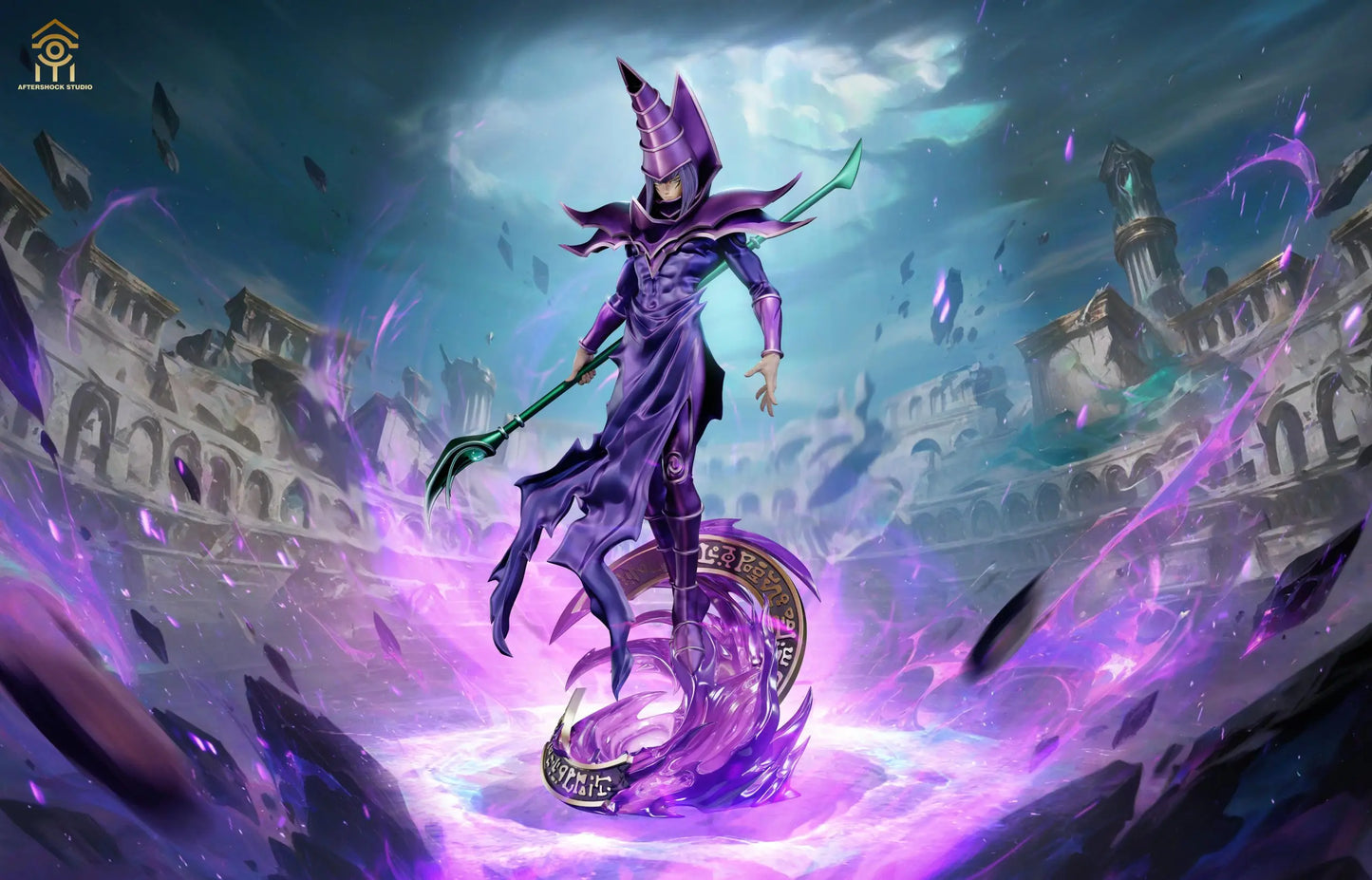 Yu-Gi-Oh! Aftershock Studio Dark Magician Resin Statue