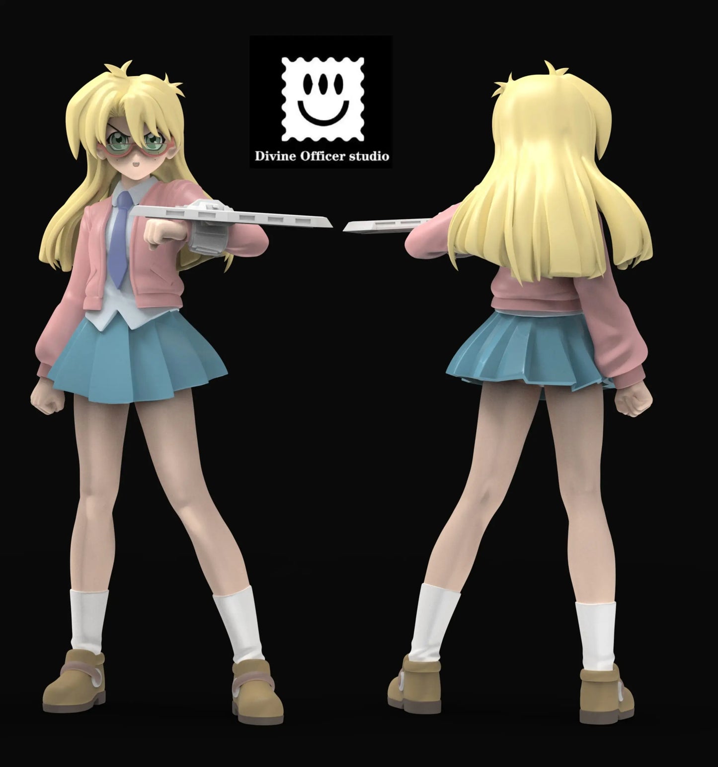 Yu-Gi-Oh Divine Officer Studio Doma Arc Rebecca Hawkins Resin Statue