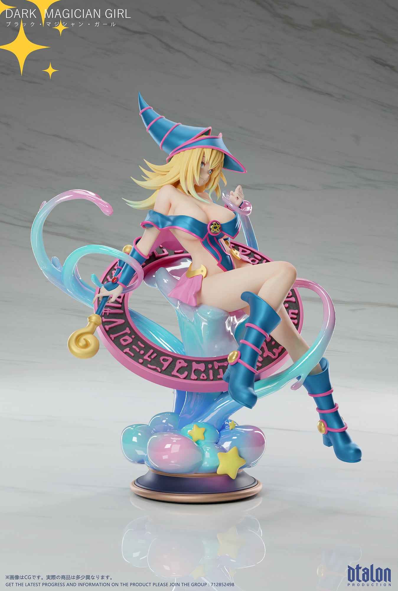 Yu-Gi-Oh! ~ Dtalon Studio ~ Black Magician Girl ~ Resin Statue - Santoryu Resins Collectors
