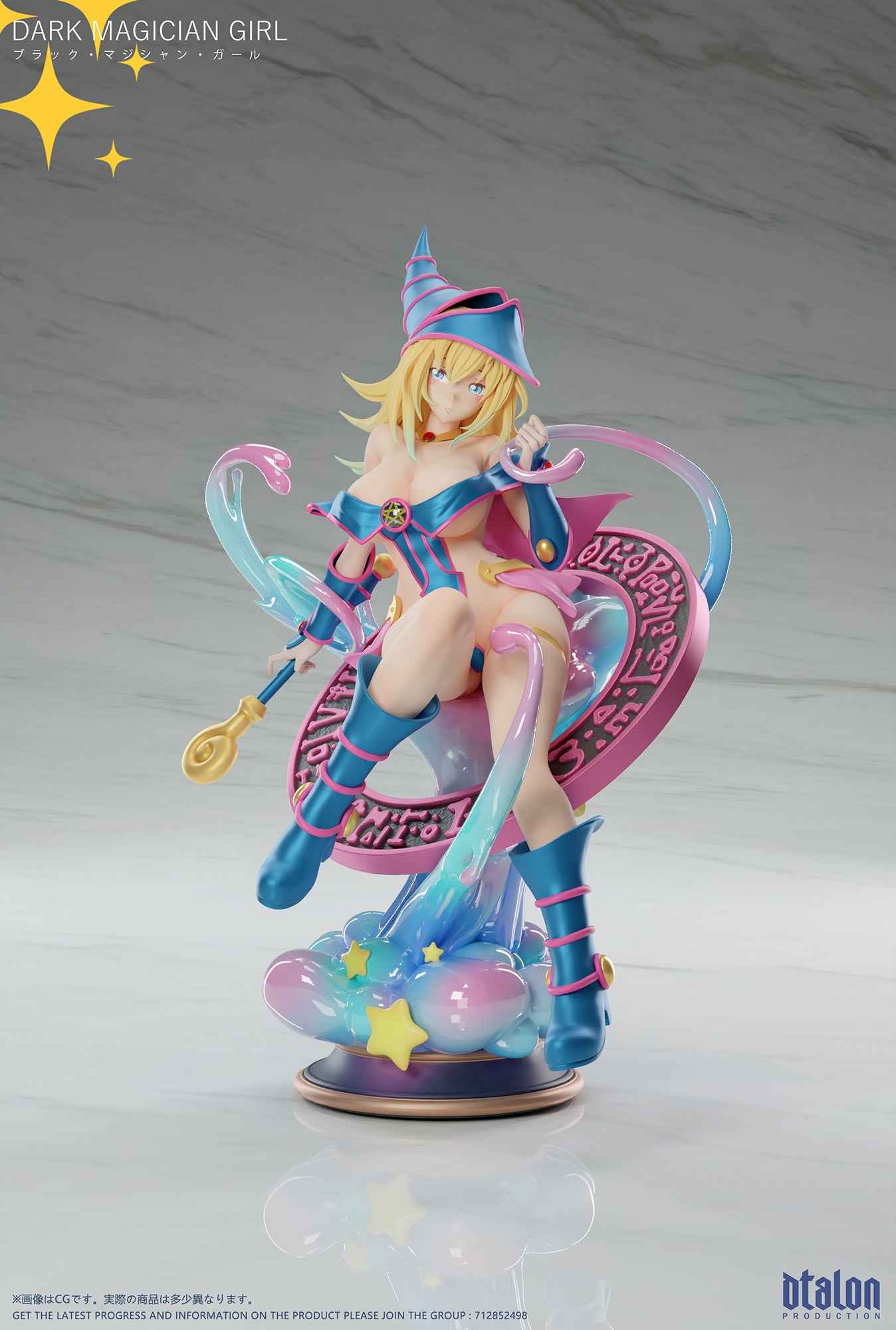 Yu-Gi-Oh! ~ Dtalon Studio ~ Black Magician Girl ~ Resin Statue - Santoryu Resins Collectors