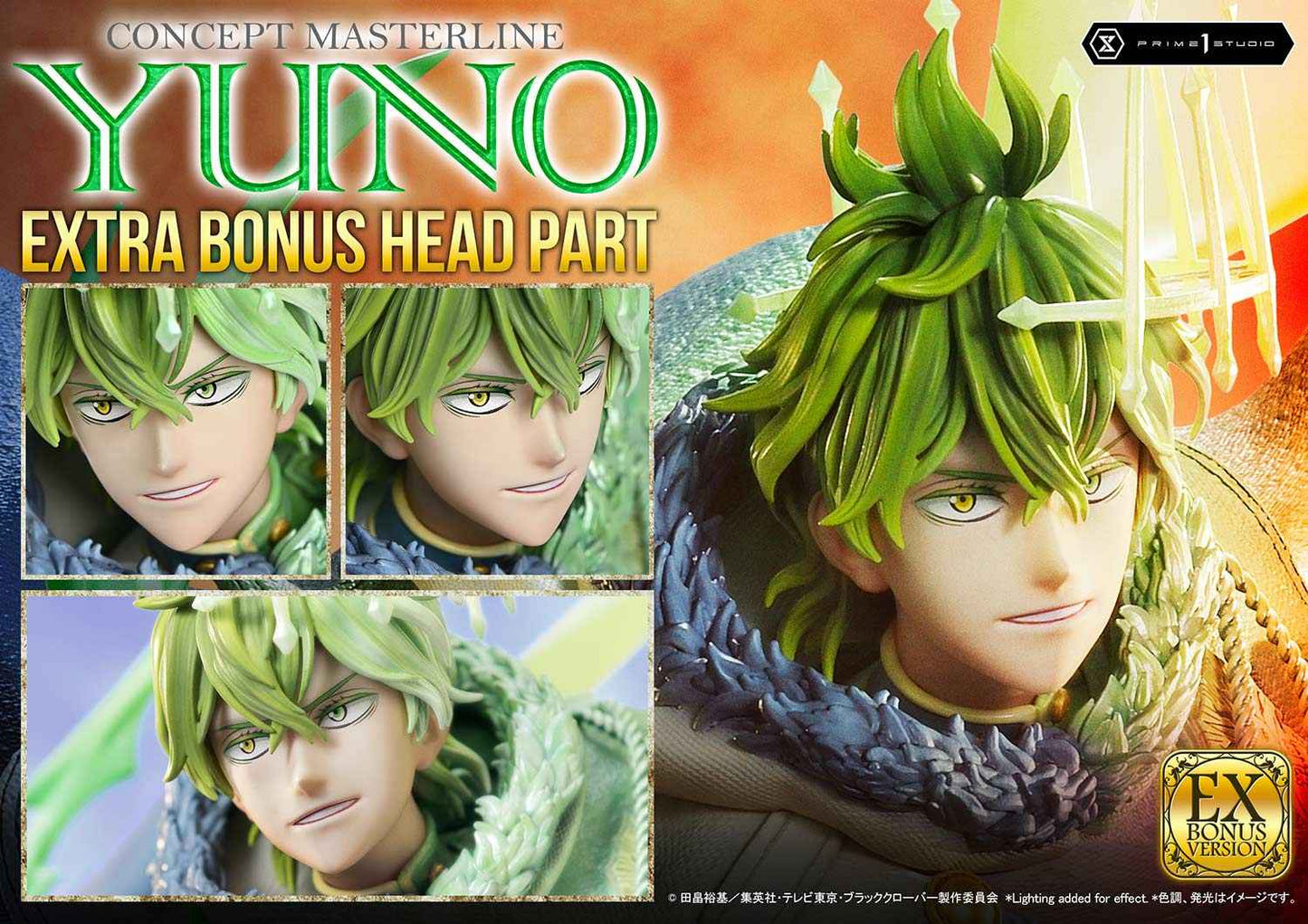 Black Clover ~ Prime 1 Studio ~ Yuno CMBC-02 CMBC-02EX CMBC-02EXS ~ Licensed Resin Statue - Santoryu Resins Collectors