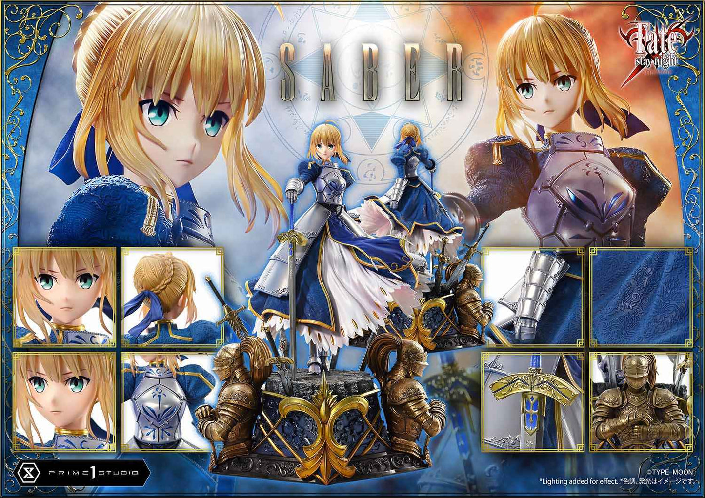 Fate/stay night ~ Prime 1 Studio ~ Saber Artoria Pendragon UPMFSN-01 UPMFSN-01UTS ~ Licensed Resin Statue - Santoryu Resins Collectors