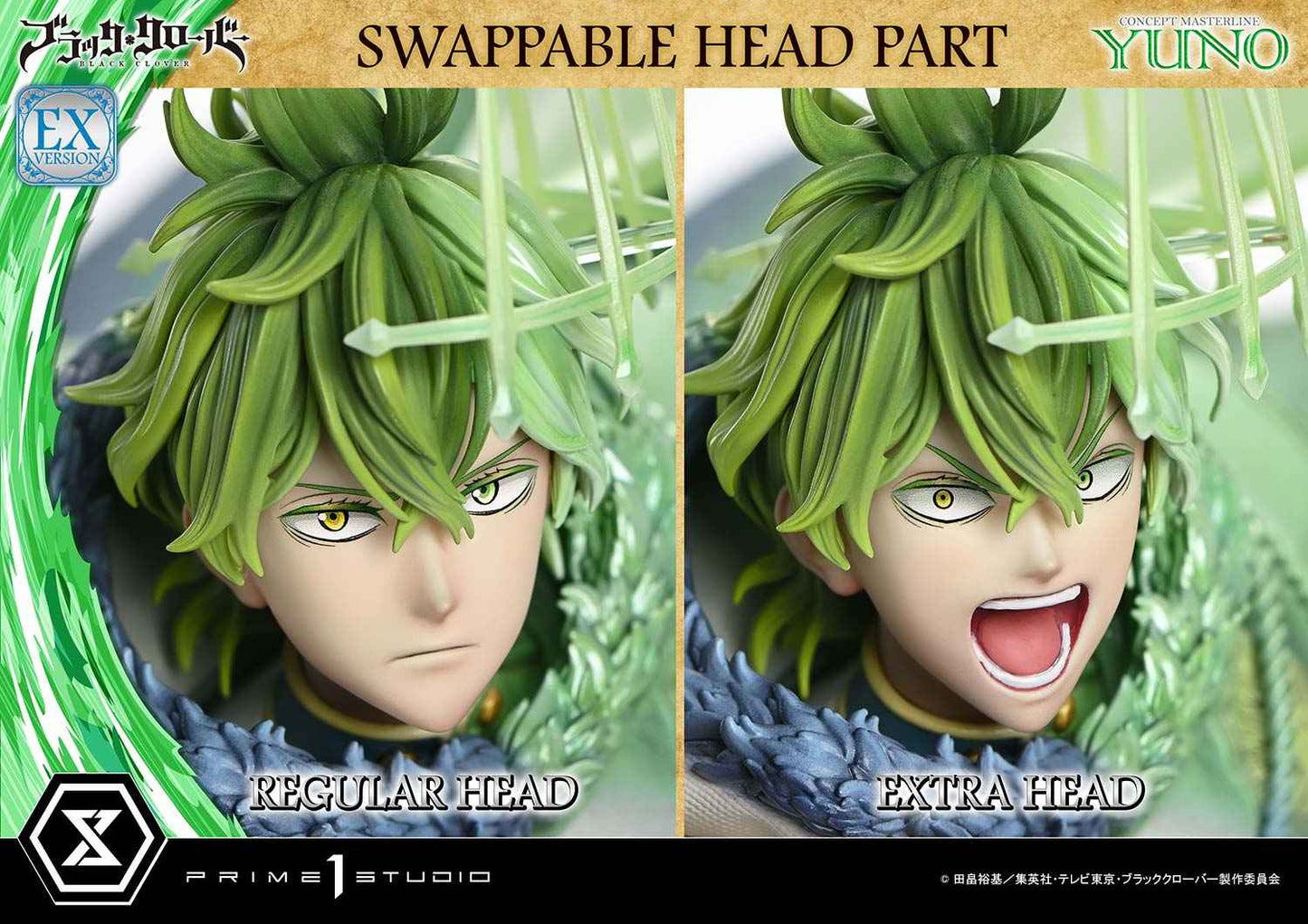 Black Clover ~ Prime 1 Studio ~ Yuno CMBC-02 CMBC-02EX CMBC-02EXS ~ Licensed Resin Statue - Santoryu Resins Collectors