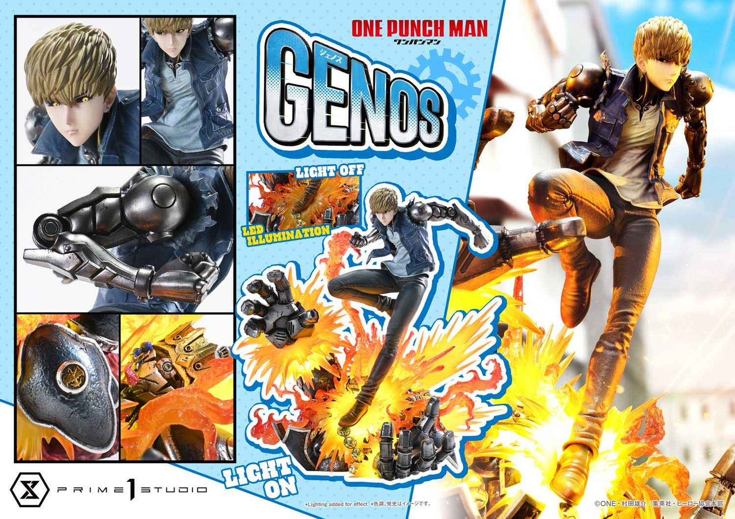 One-Punch Man ~ Prime 1 Studio ~ Genos CMOPM-01 CMOPM-01S ~ Licensed Resin Statue - Santoryu Resins Collectors