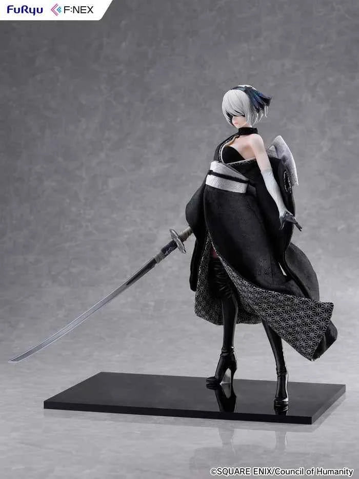 NieR:Automata ~ F:Nex & Yoshitoku Studio "Nihon Ningyou (FuRyu)" ~ YoRHa No. 2 Type B "2B" ~ Licensed PVC Figure - Santoryu Resins Collectors