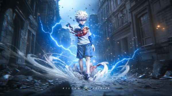 Hunter x Hunter ~ PG Studio ~ Killua Zoldyck V3 ~ Resin Statue - Santoryu Resins Collectors