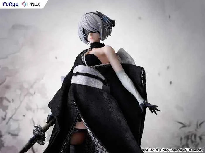 NieR:Automata ~ F:Nex & Yoshitoku Studio "Nihon Ningyou (FuRyu)" ~ YoRHa No. 2 Type B "2B" ~ Licensed PVC Figure - Santoryu Resins Collectors