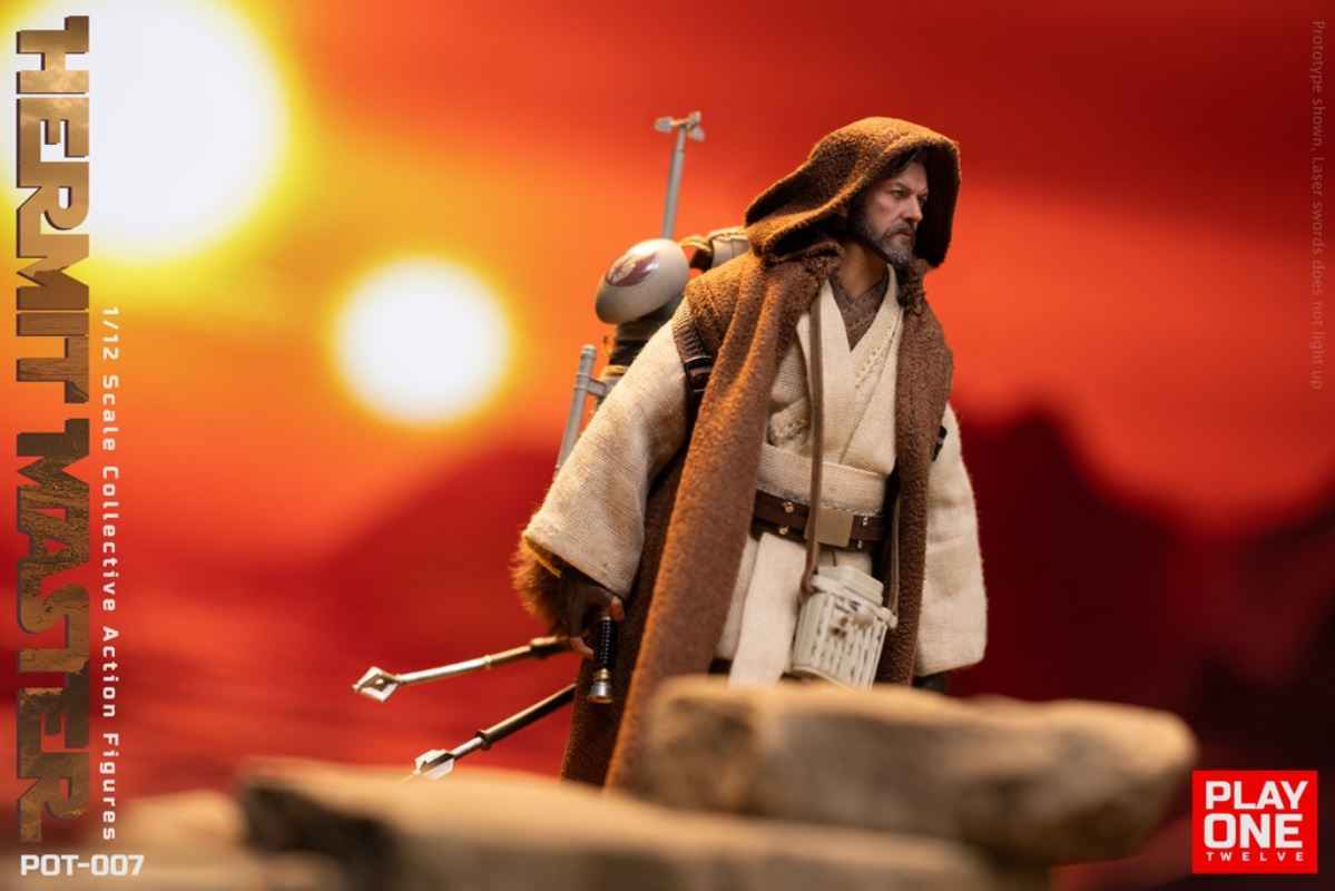 Star Wars ~ Play One Twelve Studio ~ Hermit Jedi Master Obi-Wan "Ben" Kenobi ~ Licensed Action Figure - Santoryu Resins Collectors