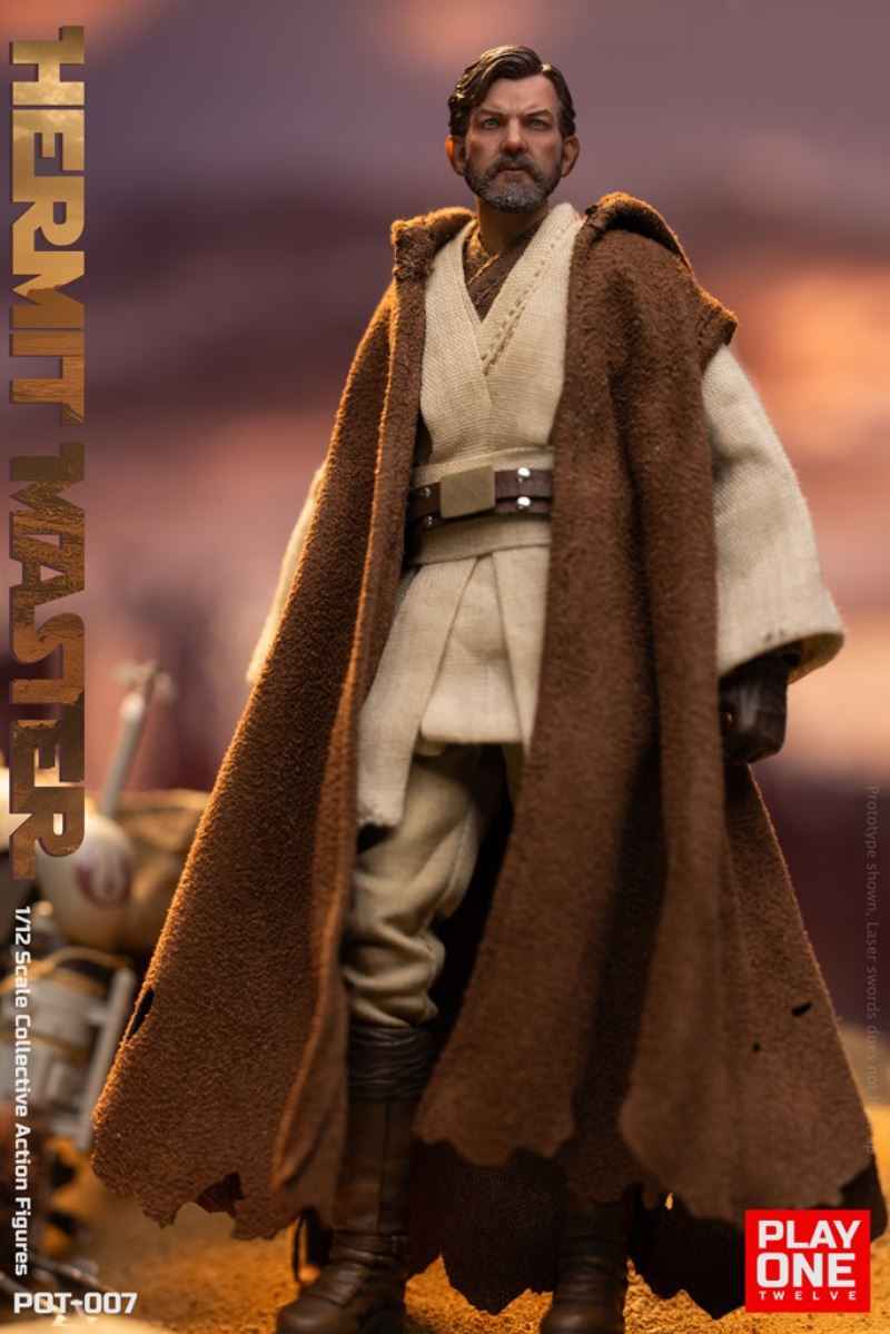 Star Wars ~ Play One Twelve Studio ~ Hermit Jedi Master Obi-Wan "Ben" Kenobi ~ Licensed Action Figure - Santoryu Resins Collectors