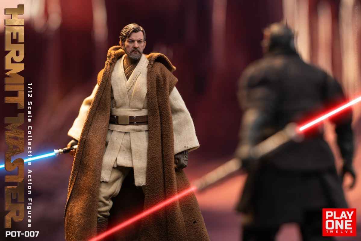 Star Wars ~ Play One Twelve Studio ~ Hermit Jedi Master Obi-Wan "Ben" Kenobi ~ Licensed Action Figure - Santoryu Resins Collectors
