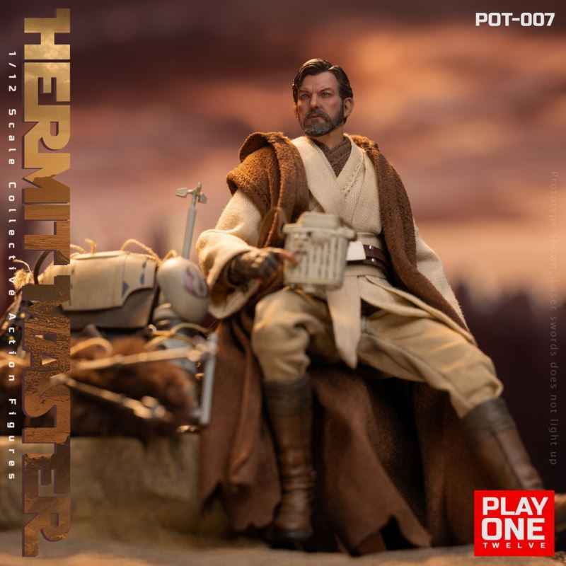 Star Wars ~ Play One Twelve Studio ~ Hermit Jedi Master Obi-Wan "Ben" Kenobi ~ Licensed Action Figure - Santoryu Resins Collectors