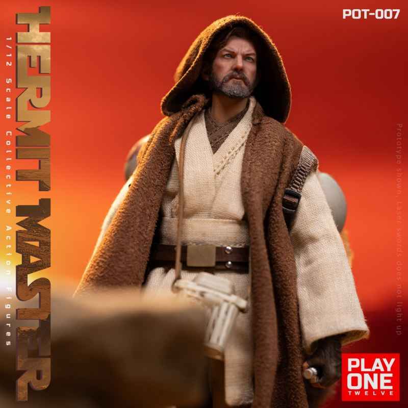 Star Wars ~ Play One Twelve Studio ~ Hermit Jedi Master Obi-Wan "Ben" Kenobi ~ Licensed Action Figure - Santoryu Resins Collectors