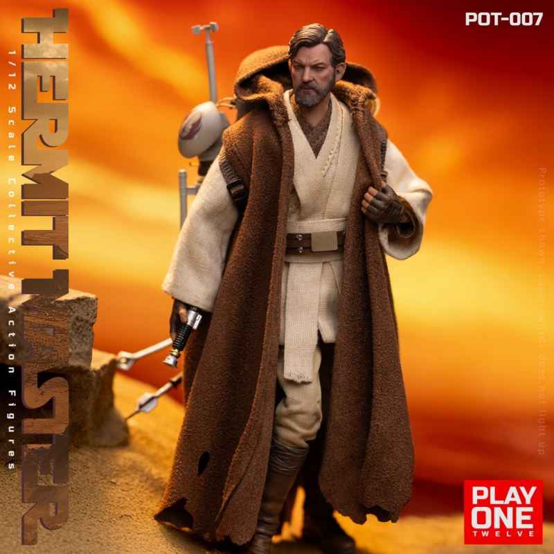 Star Wars ~ Play One Twelve Studio ~ Hermit Jedi Master Obi-Wan "Ben" Kenobi ~ Licensed Action Figure - Santoryu Resins Collectors