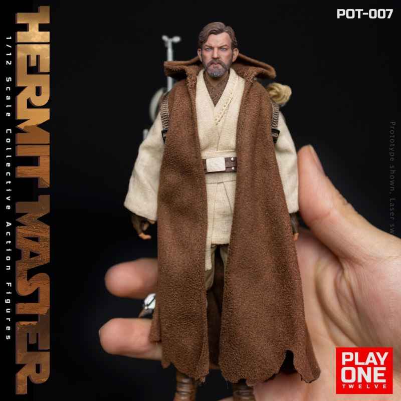 Star Wars ~ Play One Twelve Studio ~ Hermit Jedi Master Obi-Wan "Ben" Kenobi ~ Licensed Action Figure - Santoryu Resins Collectors