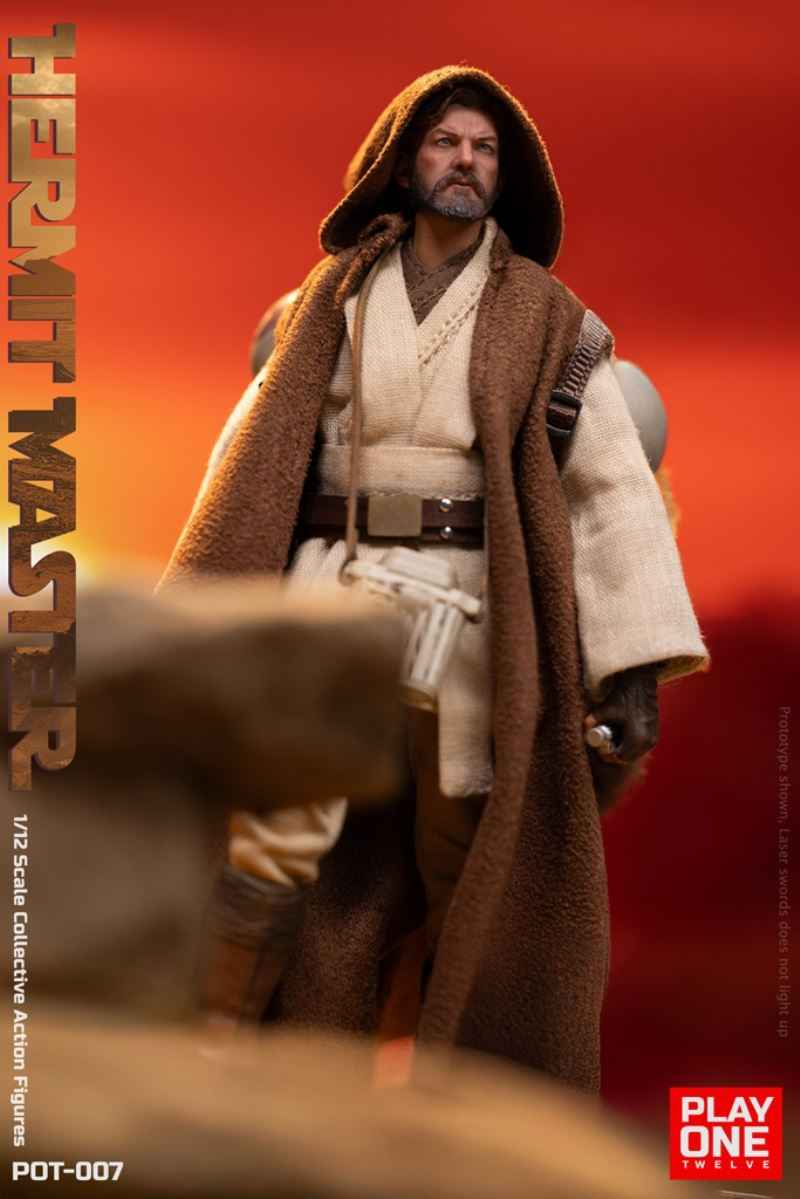 Star Wars ~ Play One Twelve Studio ~ Hermit Jedi Master Obi-Wan "Ben" Kenobi ~ Licensed Action Figure - Santoryu Resins Collectors