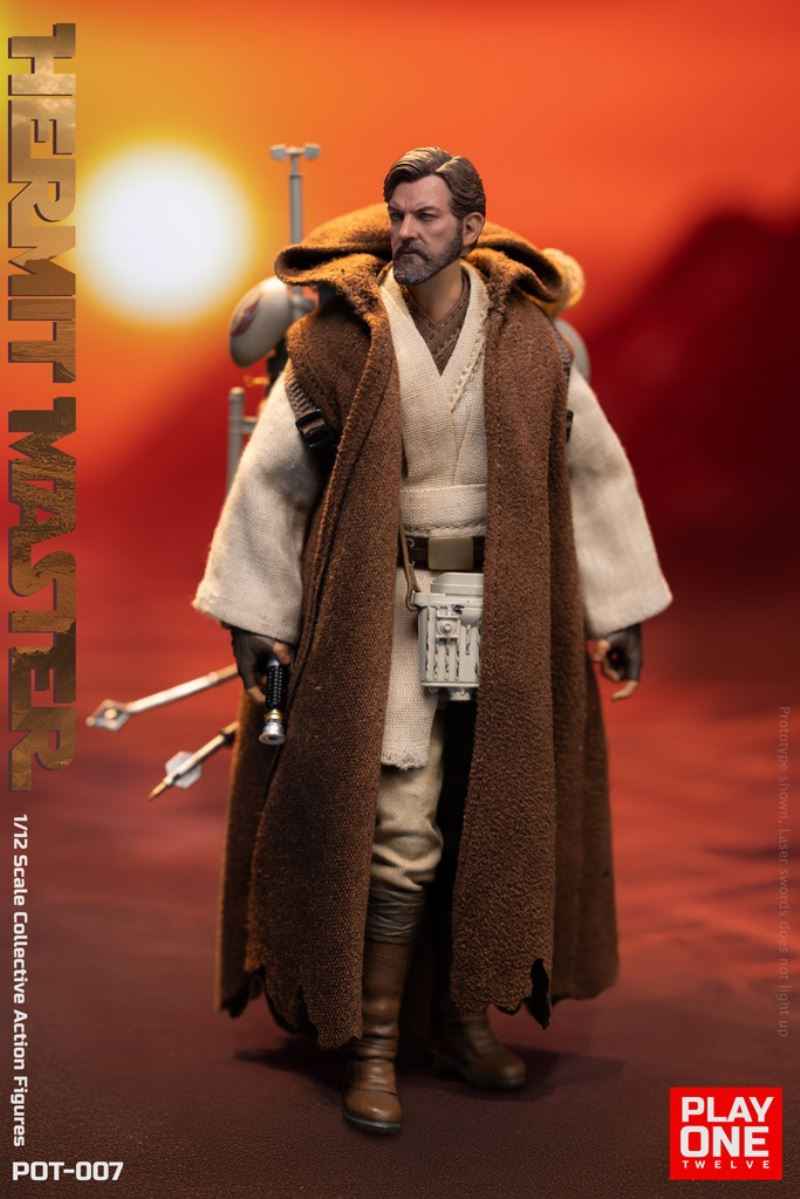 Star Wars ~ Play One Twelve Studio ~ Hermit Jedi Master Obi-Wan "Ben" Kenobi ~ Licensed Action Figure - Santoryu Resins Collectors