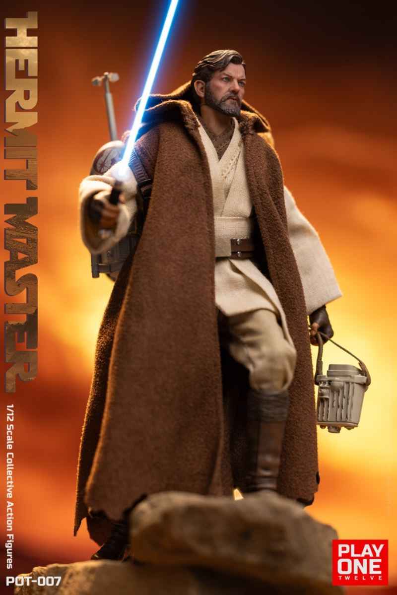 Star Wars ~ Play One Twelve Studio ~ Hermit Jedi Master Obi-Wan "Ben" Kenobi ~ Licensed Action Figure - Santoryu Resins Collectors