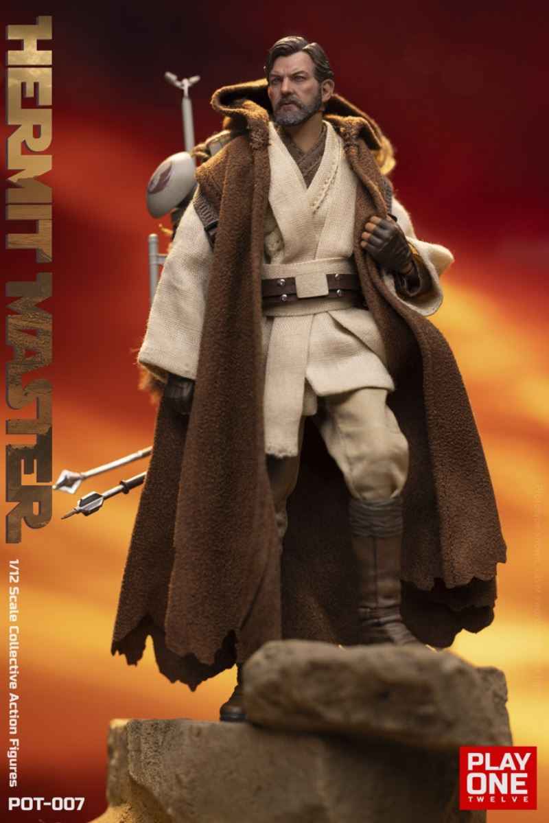 Star Wars ~ Play One Twelve Studio ~ Hermit Jedi Master Obi-Wan "Ben" Kenobi ~ Licensed Action Figure - Santoryu Resins Collectors
