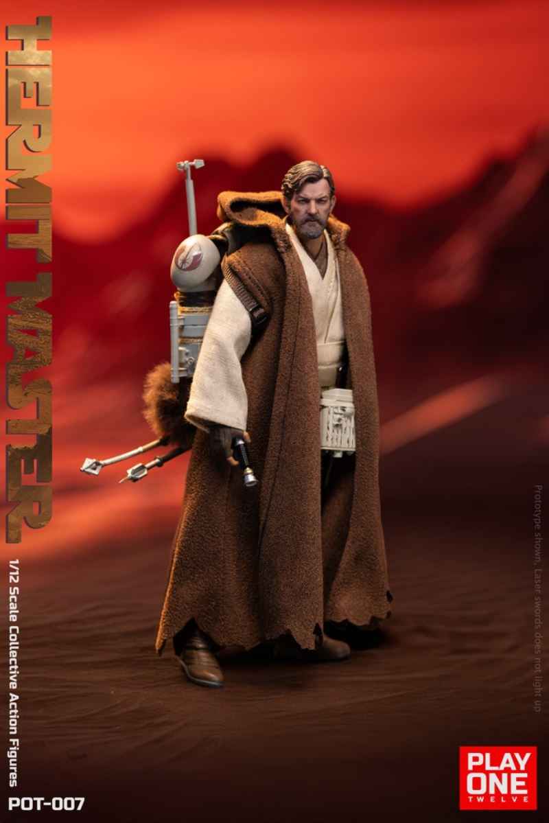 Star Wars ~ Play One Twelve Studio ~ Hermit Jedi Master Obi-Wan "Ben" Kenobi ~ Licensed Action Figure - Santoryu Resins Collectors
