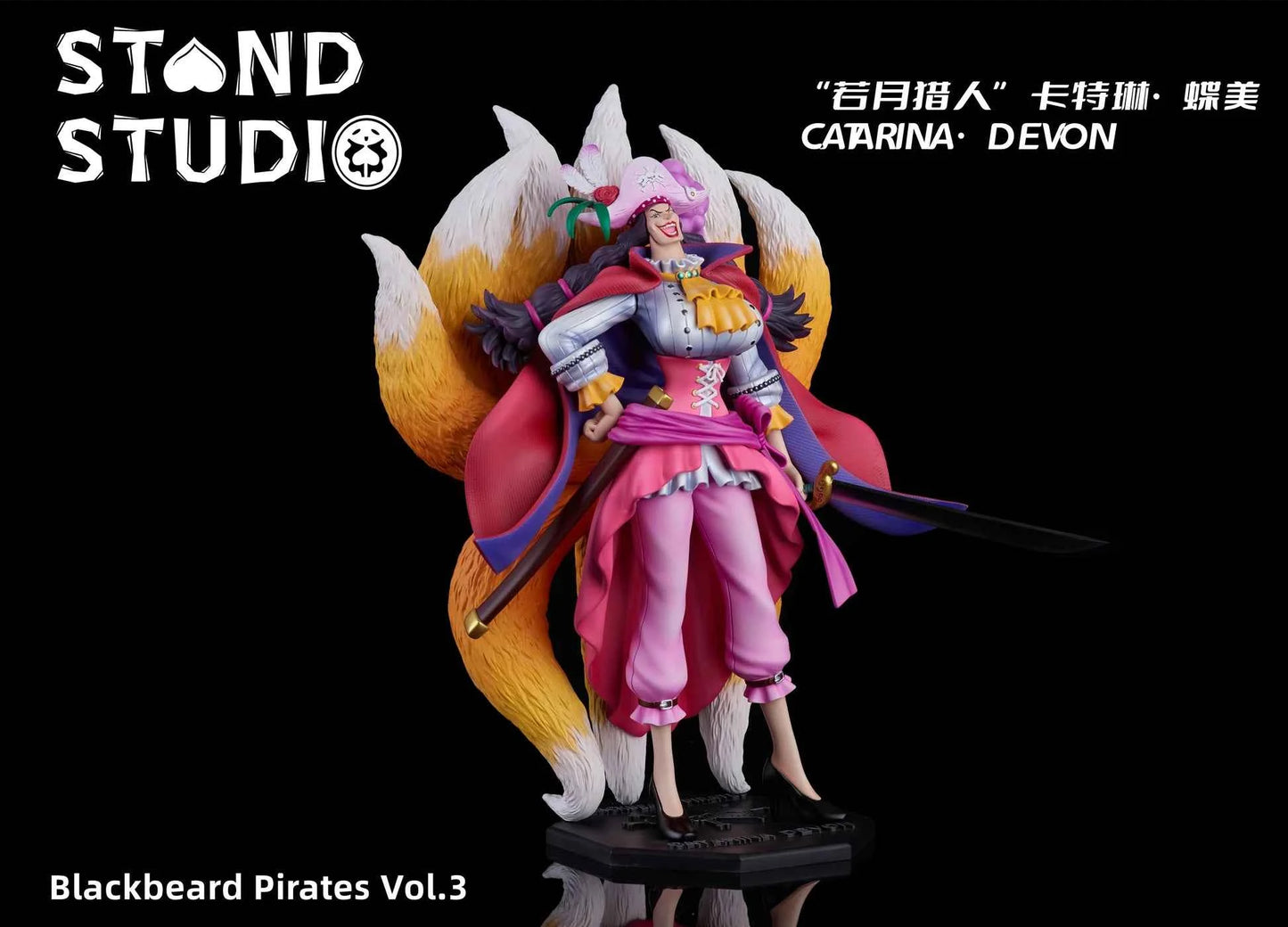 One Piece ~ Stand Studio ~ Catarina Devon "The Crescent Moon Hunter" ~ Resin Statue - Santoryu Resins Collectors