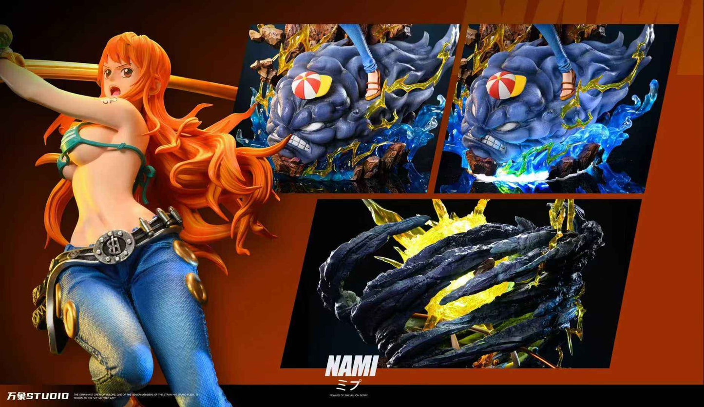 One Piece ~ Wan Xiang (WX) Studio ~ Nami & Zeus ~ Resin Statue - Santoryu Resins Collectors