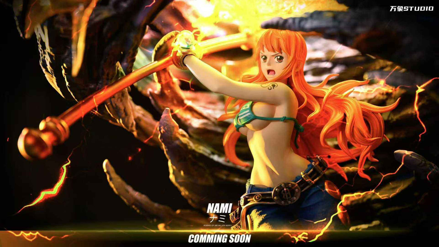 One Piece ~ Wan Xiang (WX) Studio ~ Nami & Zeus ~ Resin Statue - Santoryu Resins Collectors