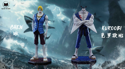 One Piece ~ Black Studio ~ Chew & Kuroobi ~ GK Resin Statue - Santoryu Resins Collectors