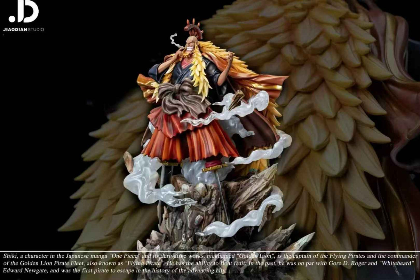 One Piece ~ Jiao Dian Studio ~ Shiki "The Golden Lion" ~ Resin Statue - Santoryu Resins Collectors