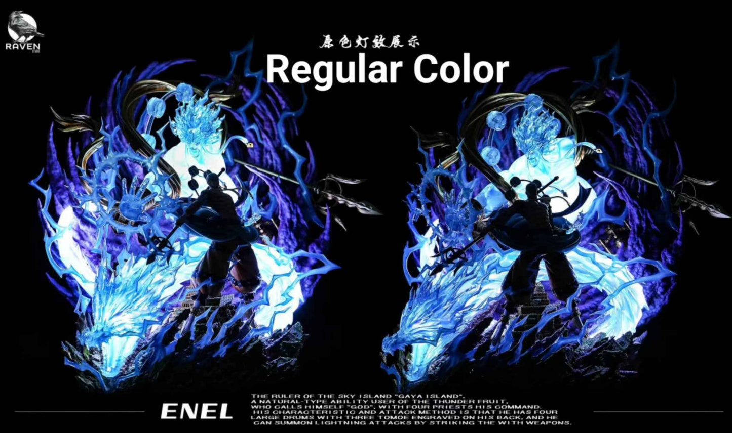 One Piece ~ Raven Studio ~ Enel "Eneru God of Skypiea" ~ Resin Statue - Santoryu Resins Collectors