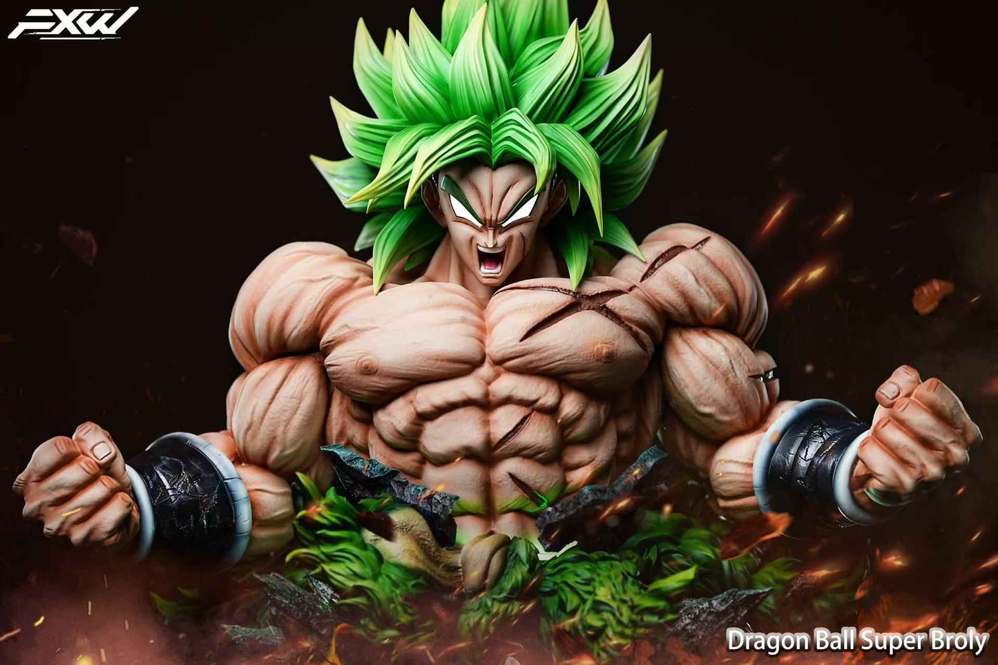 Dragon Ball ~ FXW Studio ~ Broly Bust ~ Resin Statue - Santoryu Resins Collectors