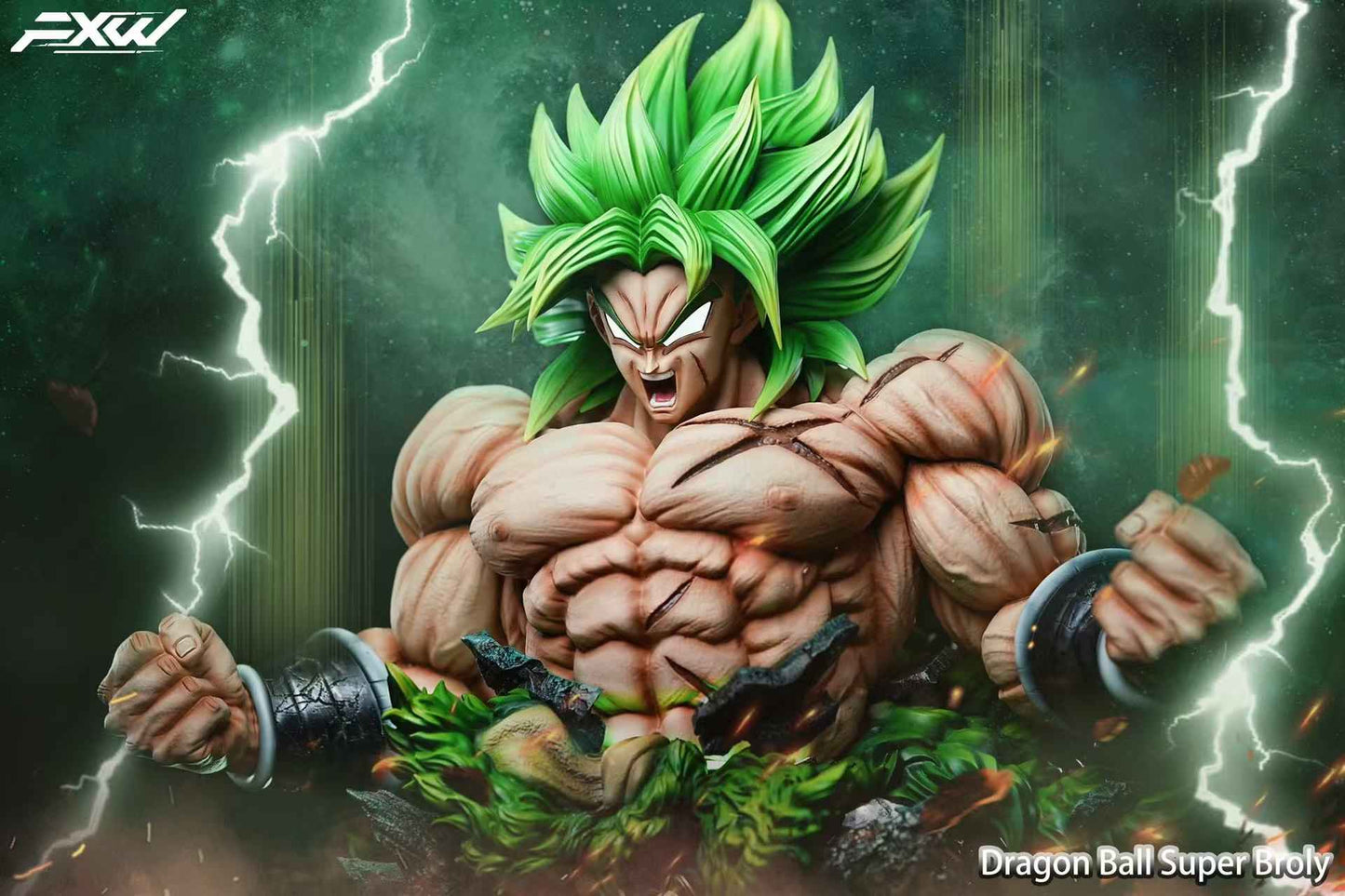 Dragon Ball ~ FXW Studio ~ Broly Bust ~ Resin Statue - Santoryu Resins Collectors