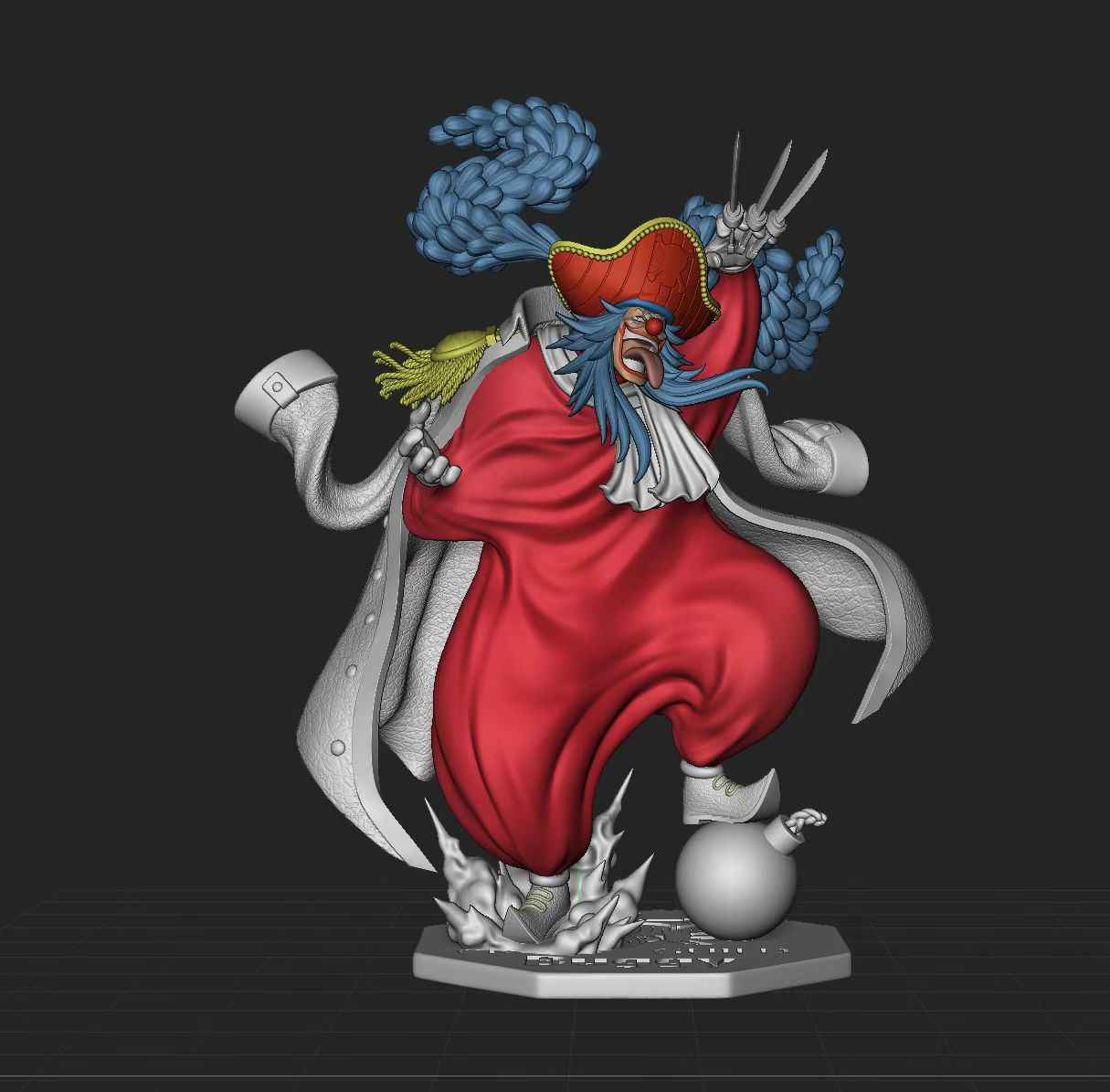 One Piece Long Hu Studio Buggy Resin Statue - Santoryu Resins Collectors
