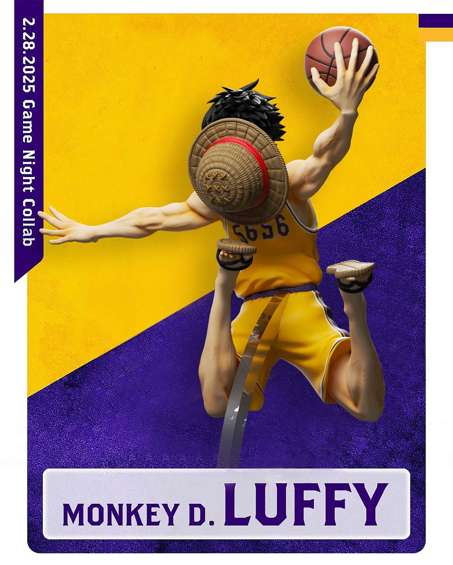 One Piece ~ K9 Studio ~ Straw Hat Lakers Team Monkey D Luffy ~ Resin Statue - Santoryu Resins Collectors