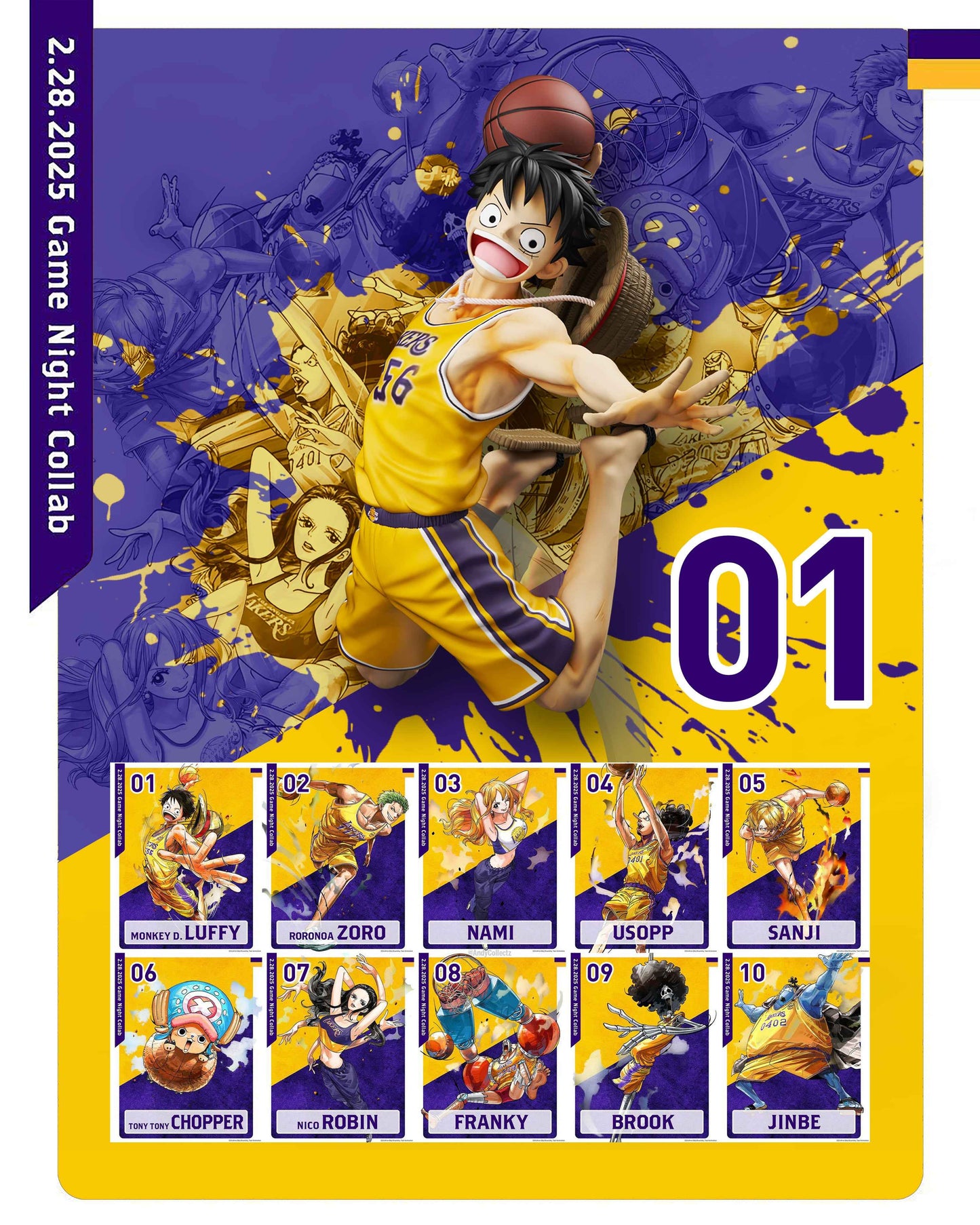 One Piece ~ K9 Studio ~ Straw Hat Lakers Team Monkey D Luffy ~ Resin Statue - Santoryu Resins Collectors