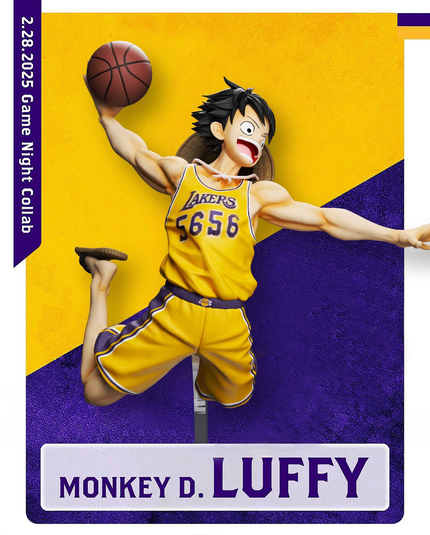 One Piece ~ K9 Studio ~ Straw Hat Lakers Team Monkey D Luffy ~ Resin Statue - Santoryu Resins Collectors