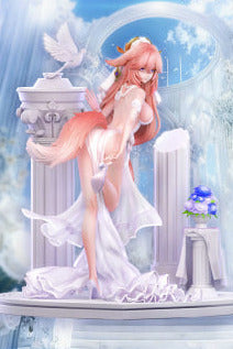 Genshin Impact Hakimi Studio Raiden Shogun & Yae Miko Resin Statue