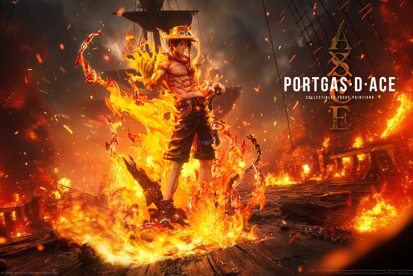 One Piece LX & SY Studio Portgas D. Ace Resin Statue